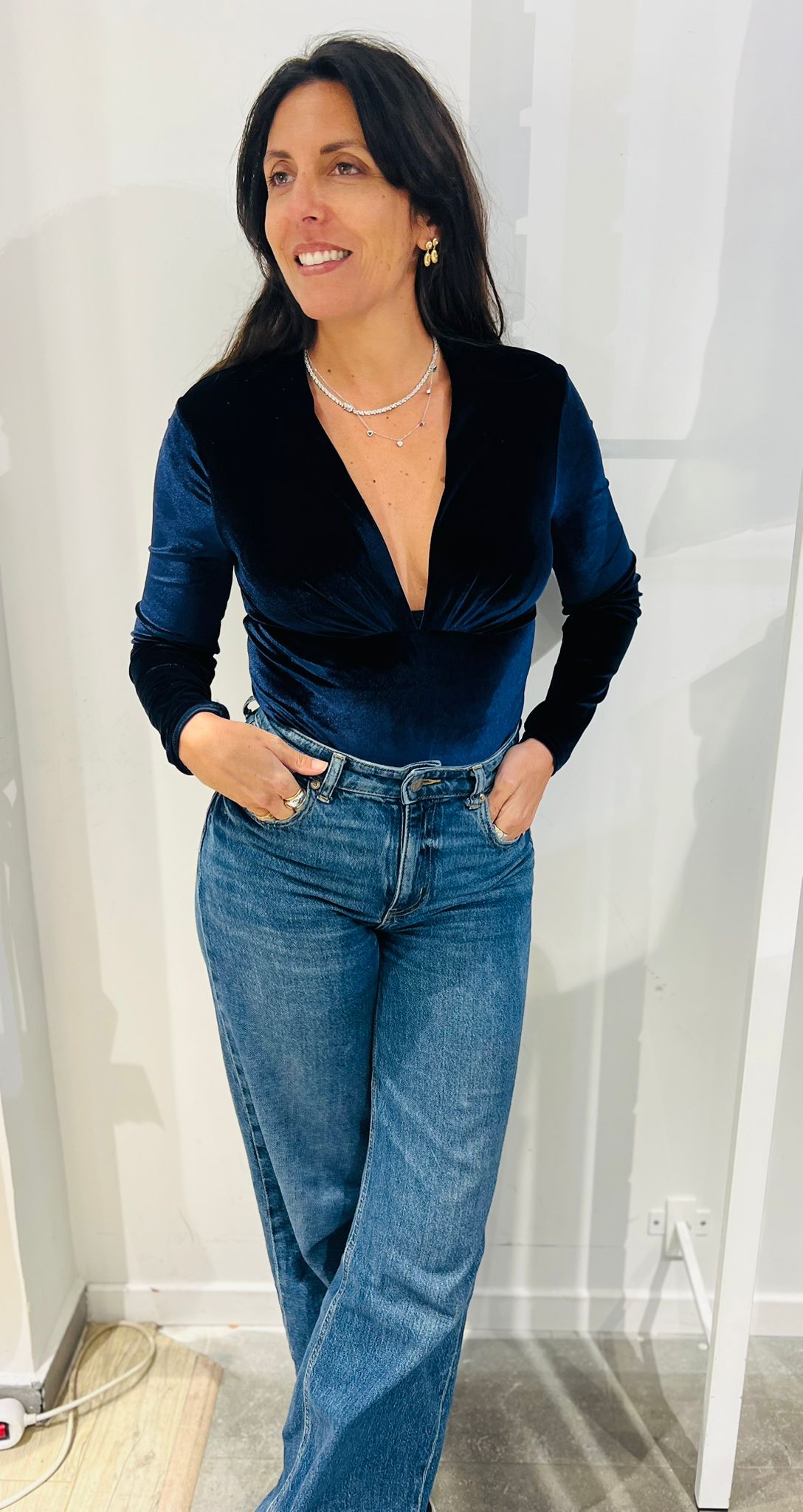 Body MIA velours marine