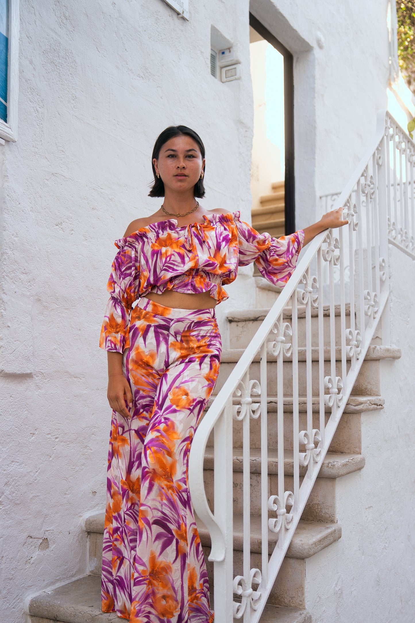 Top Jasmine tropique violine