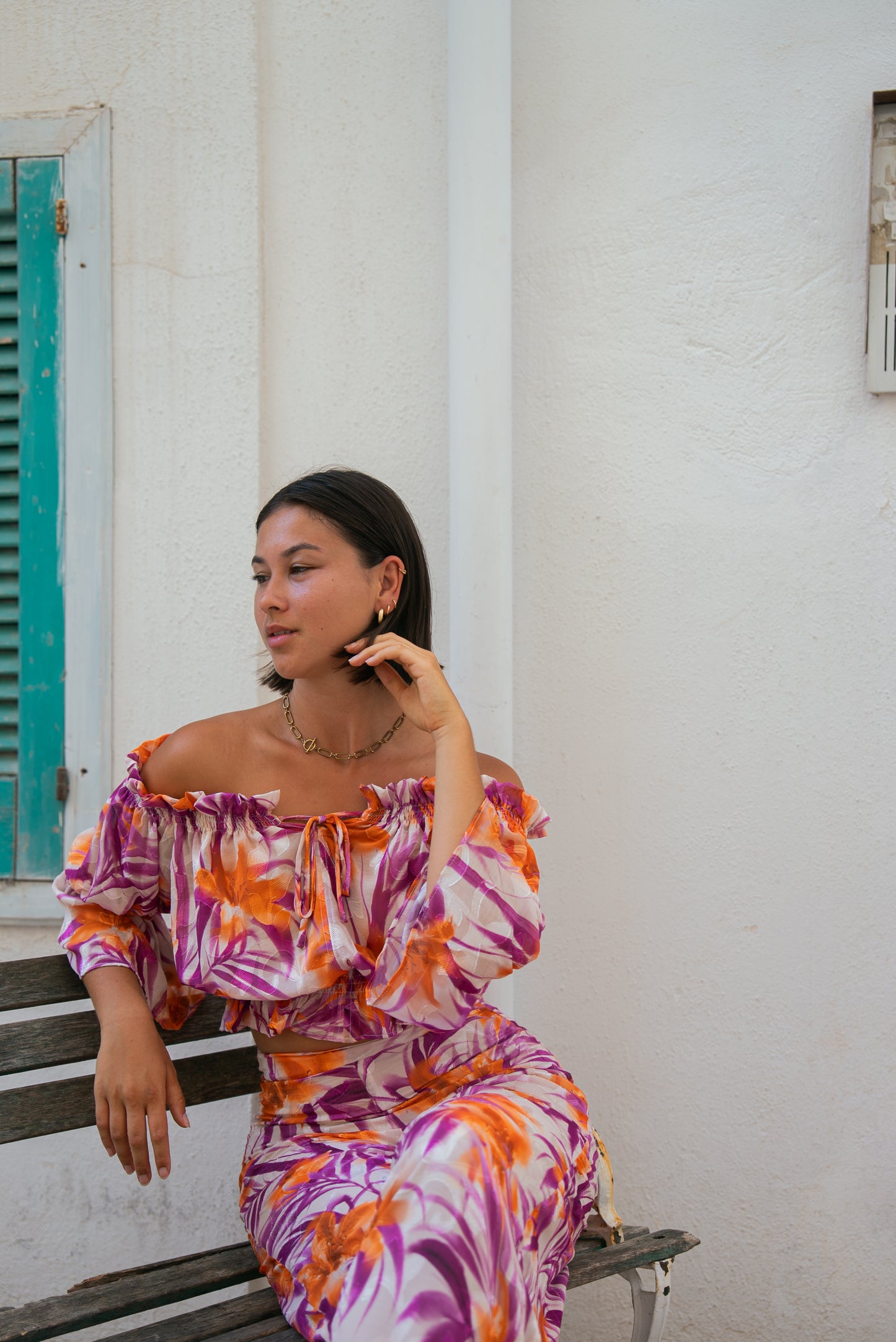 Top Jasmine tropique violine