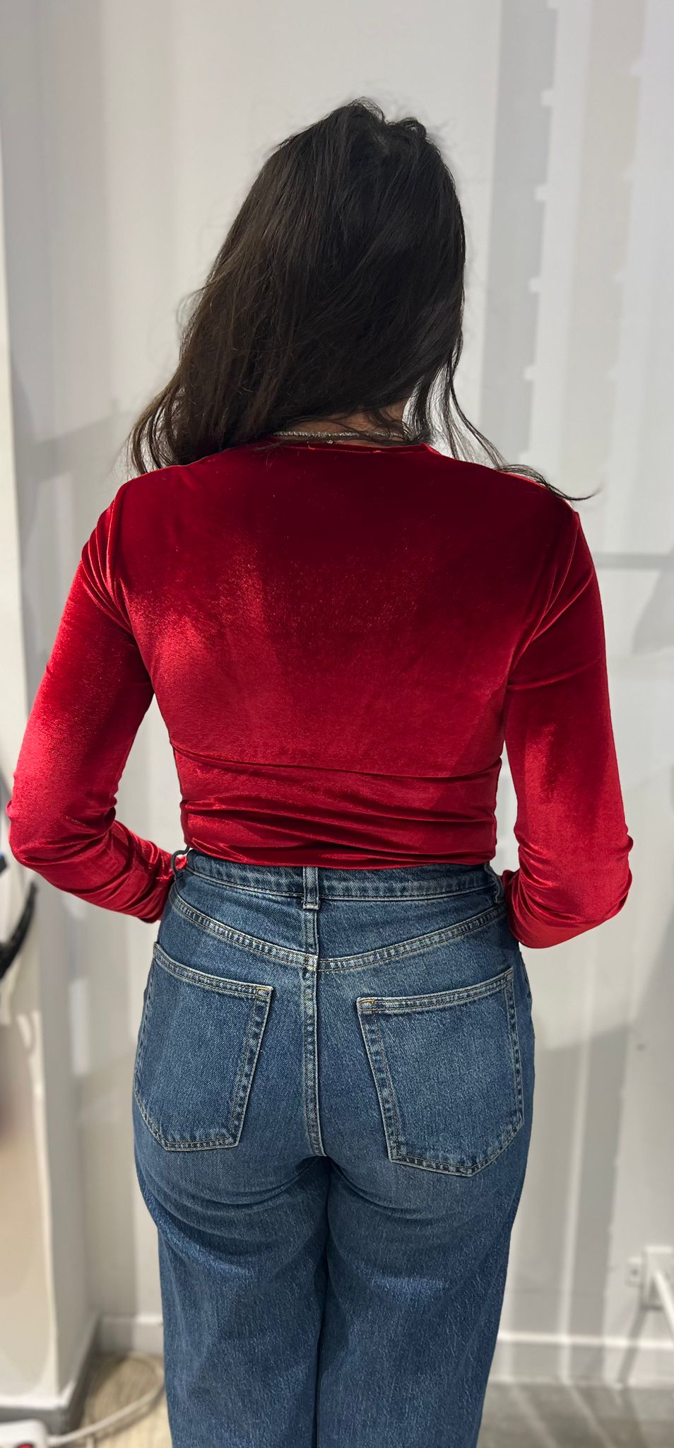 Body MIA velours rouge