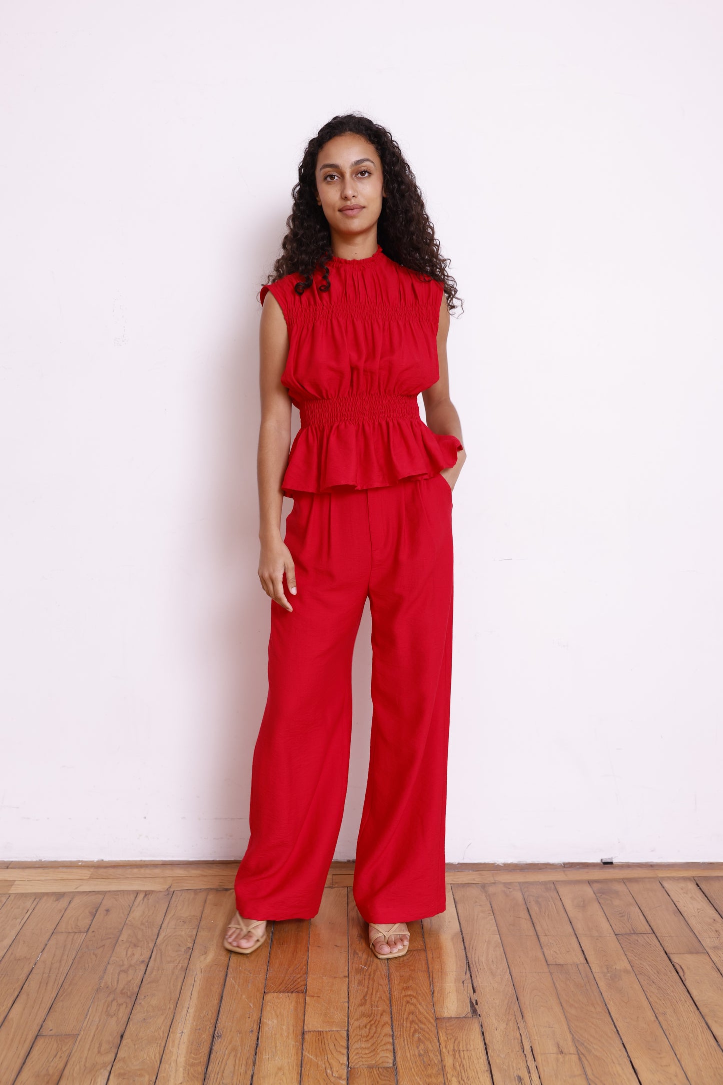 Pantalon RYAN rouge