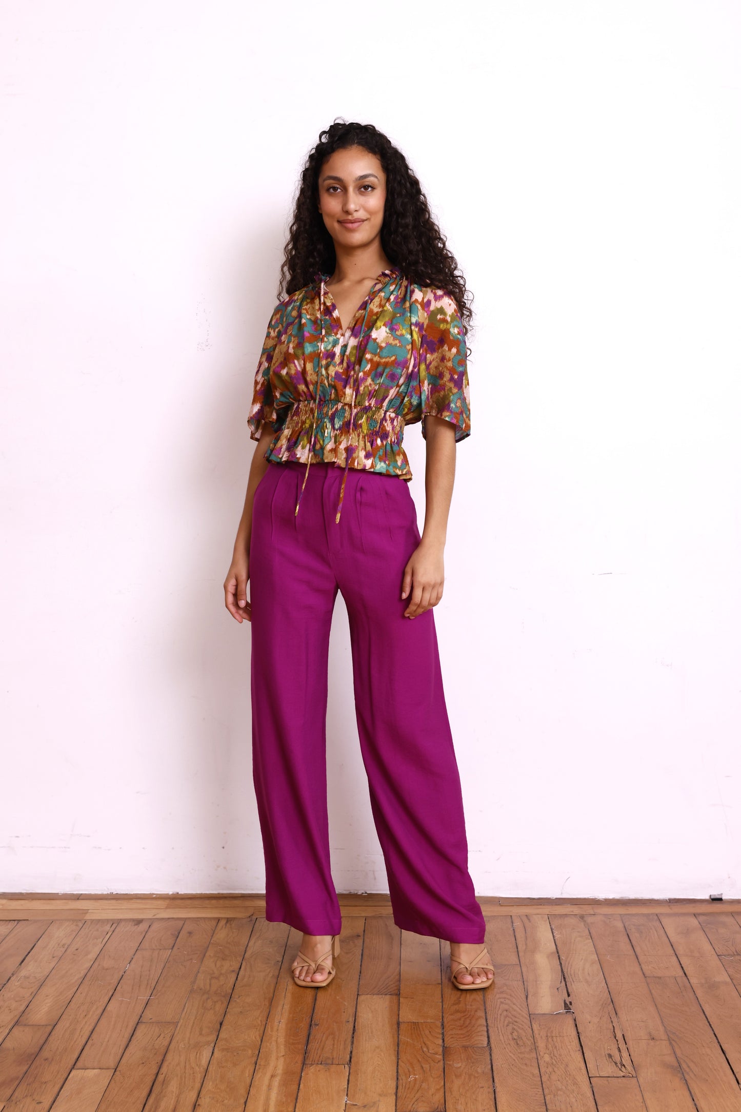 Top LIV print kaki