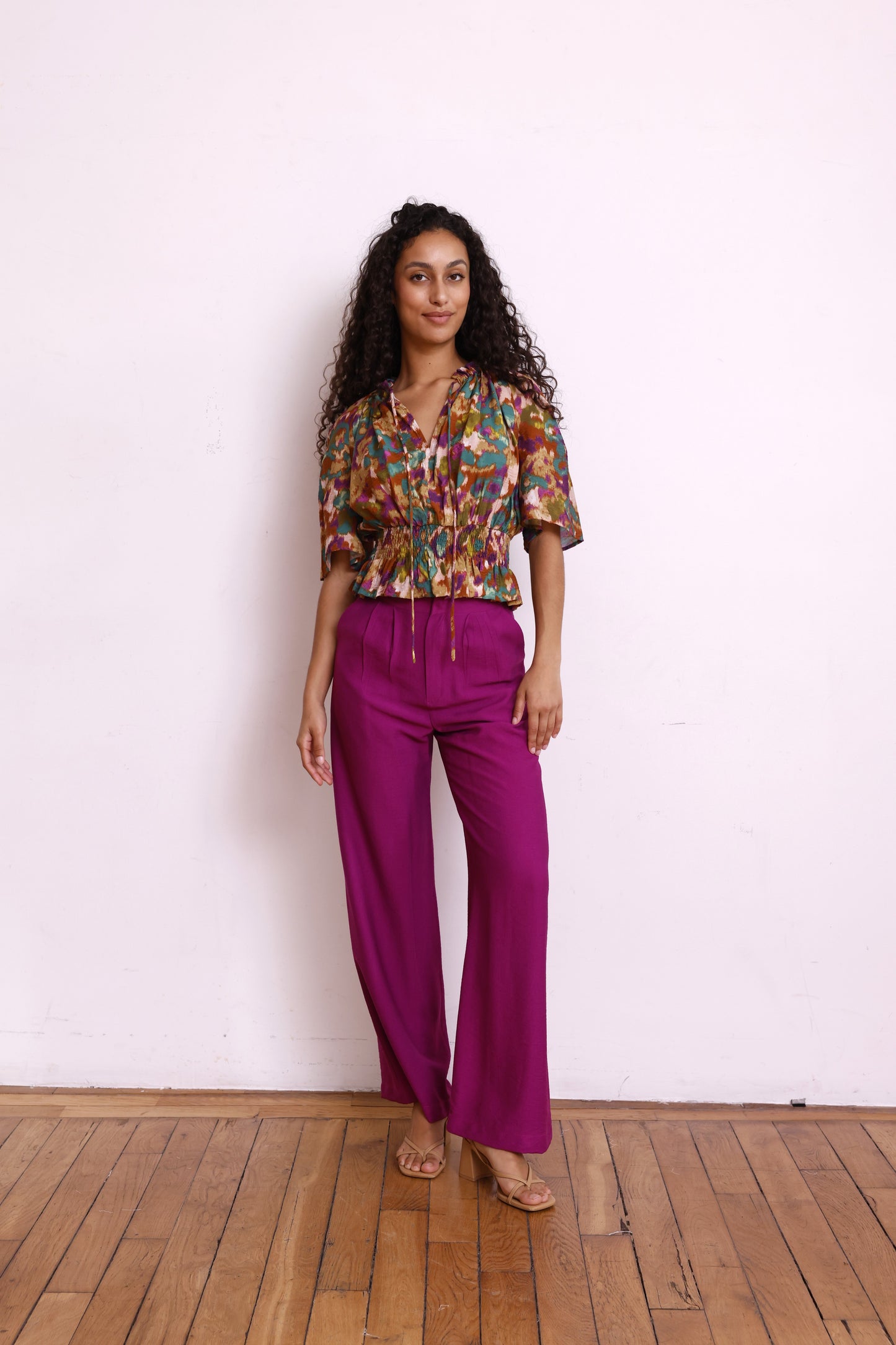 Top LIV print kaki