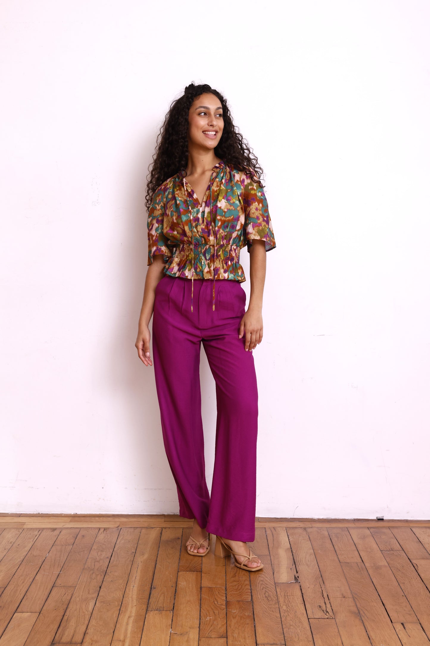 Top LIV print kaki