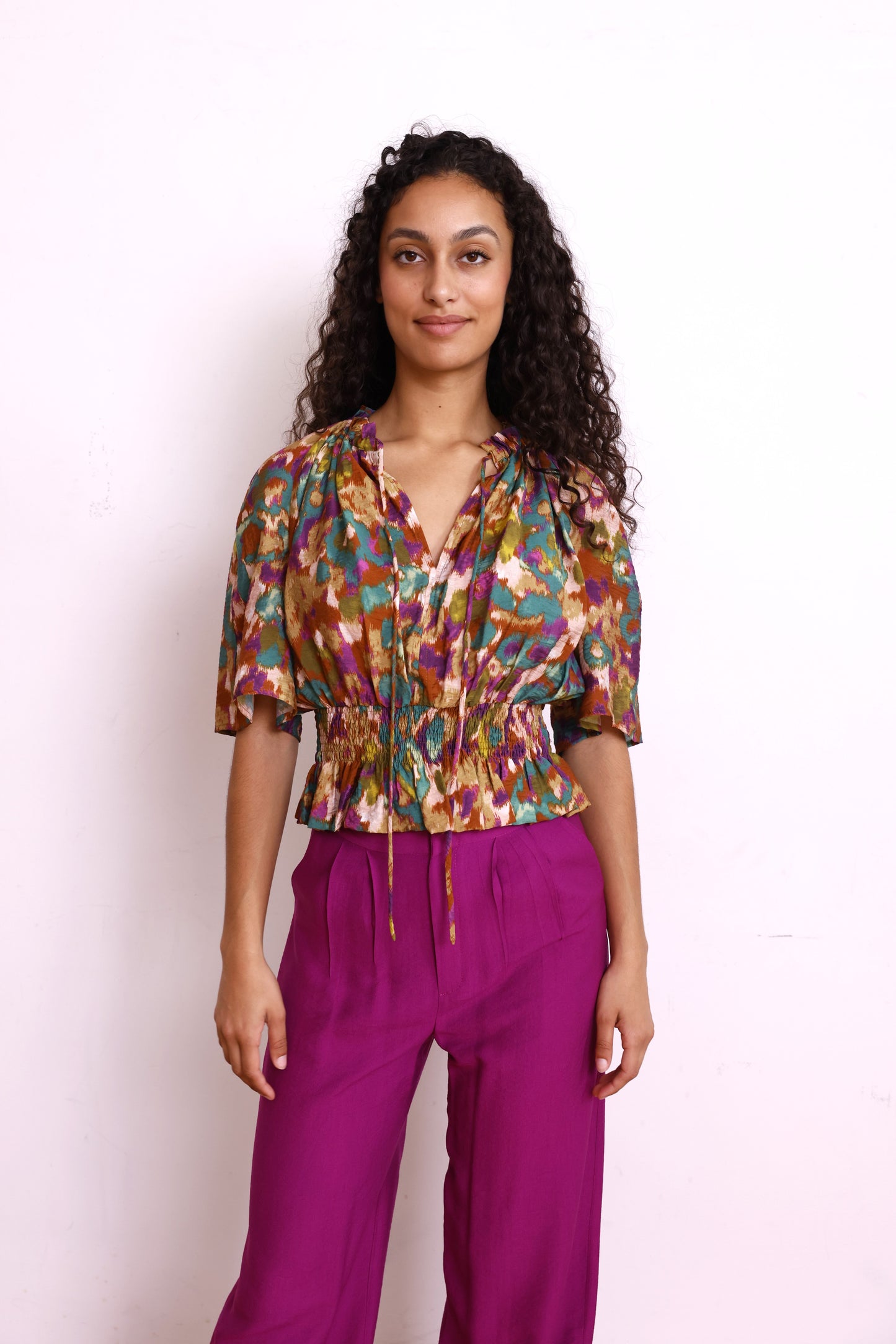 Top LIV print kaki