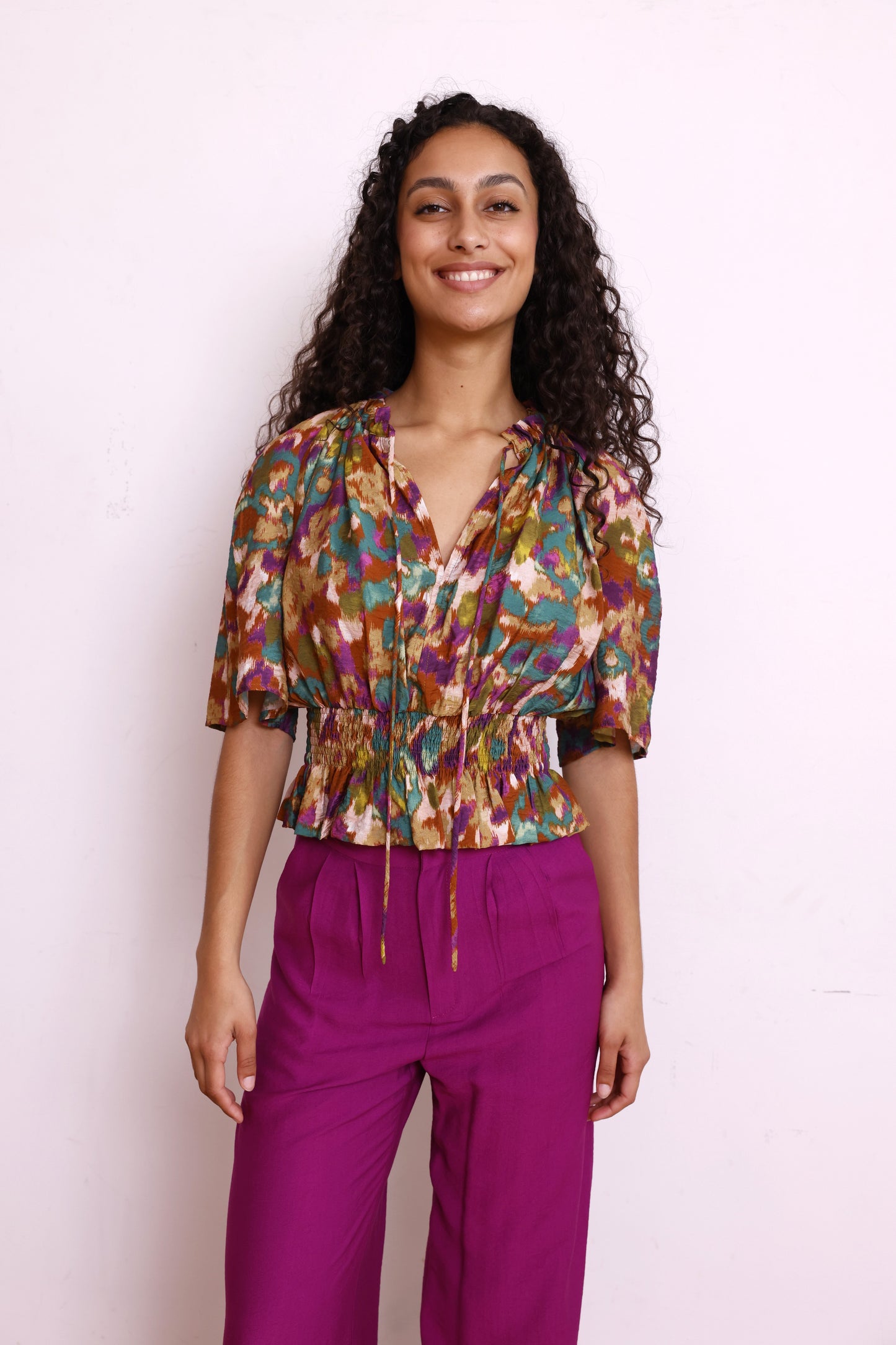 Top LIV print kaki
