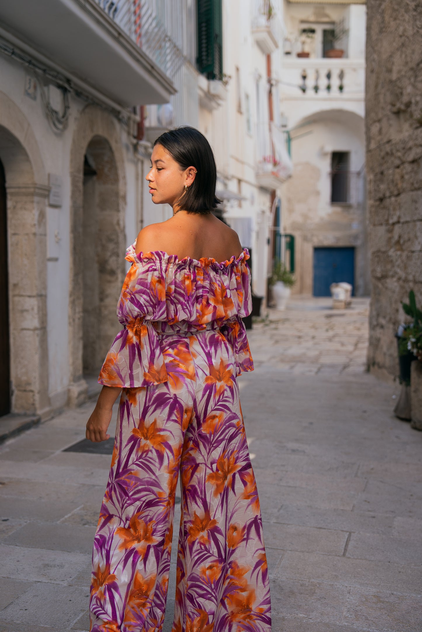 Top Jasmine tropique violine