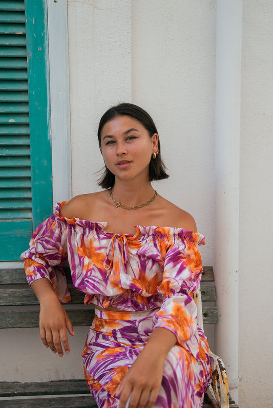 Top Jasmine tropique violine