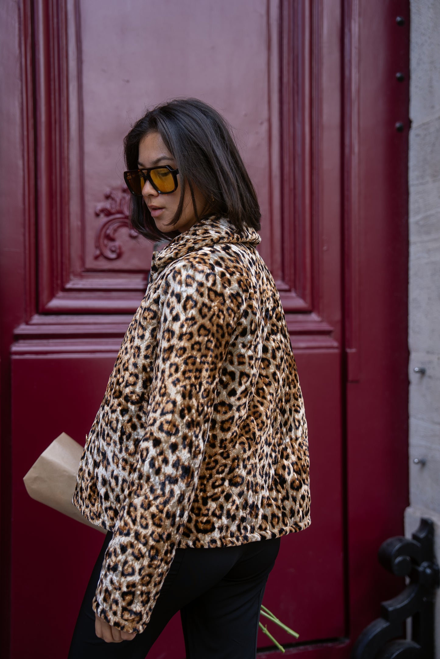 Veste PARIS imprimé léopard