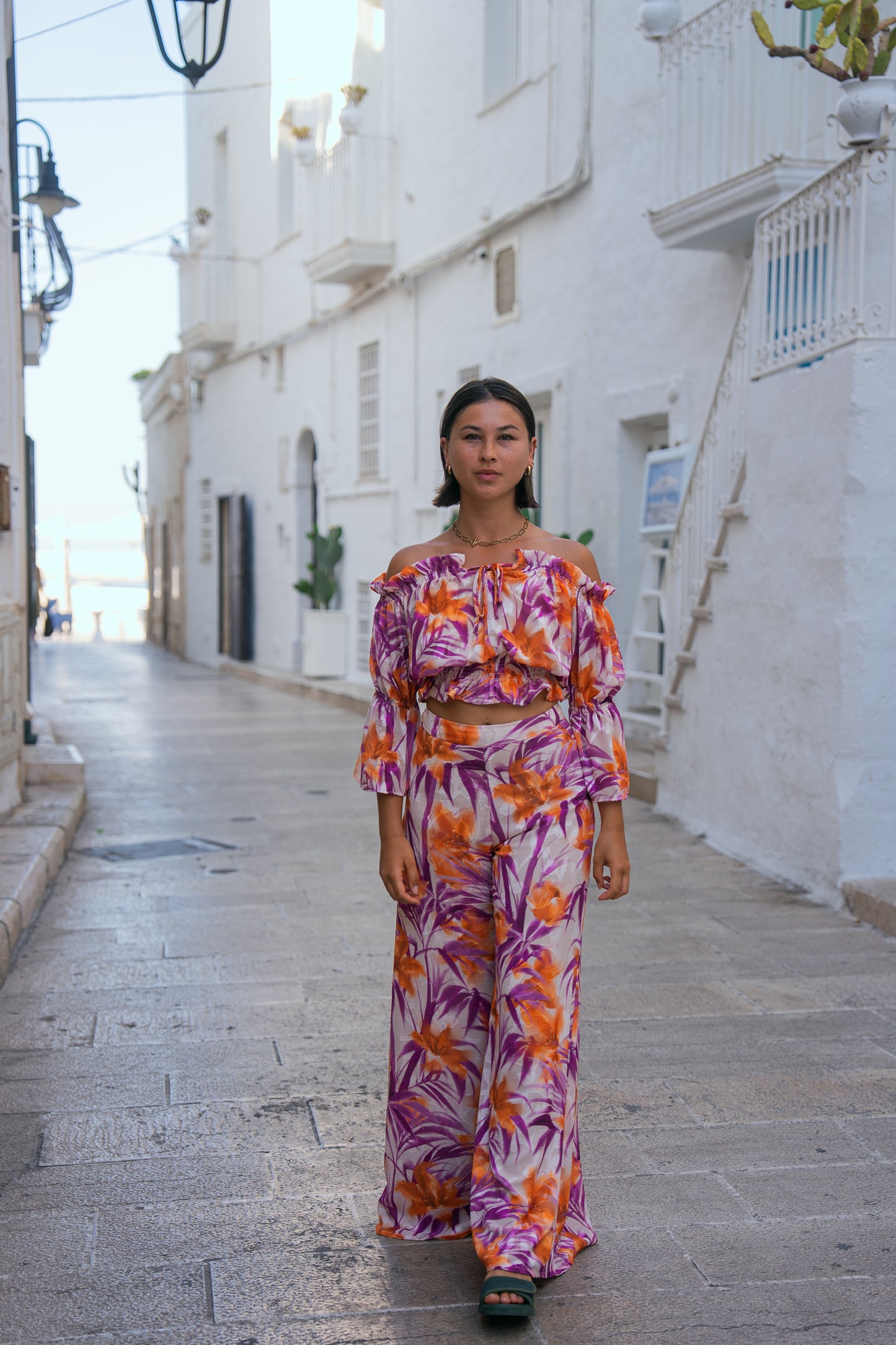 Pantalon ABBA tropique violine