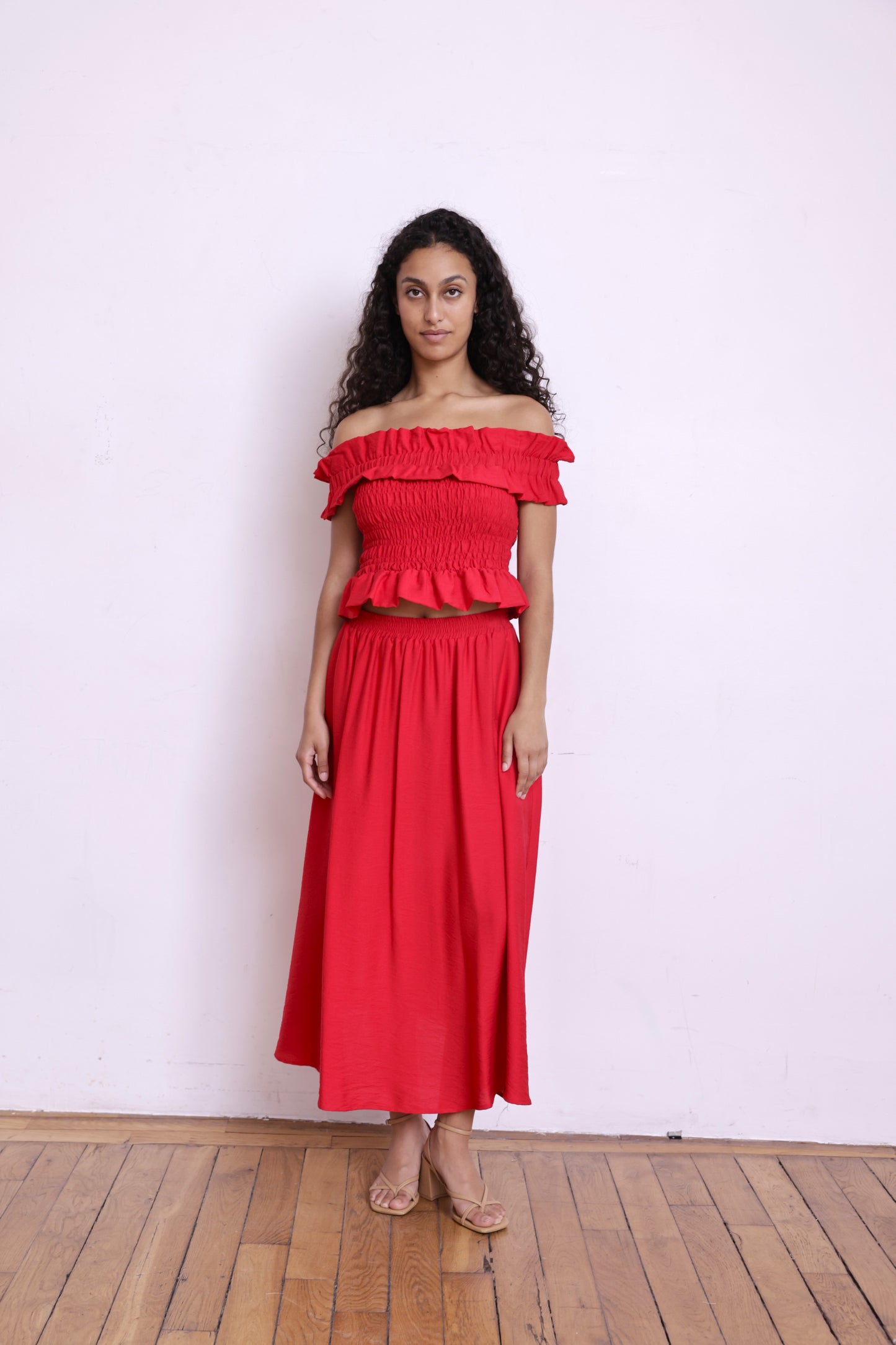 Jupe JACOB rouge
