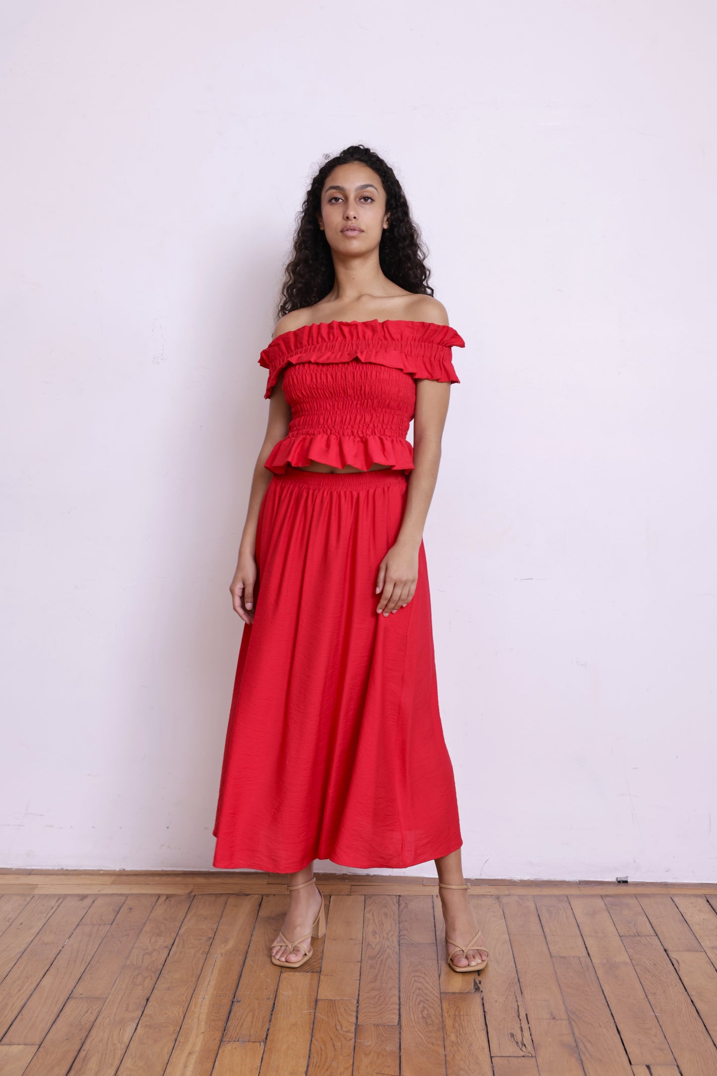 Jupe JACOB rouge