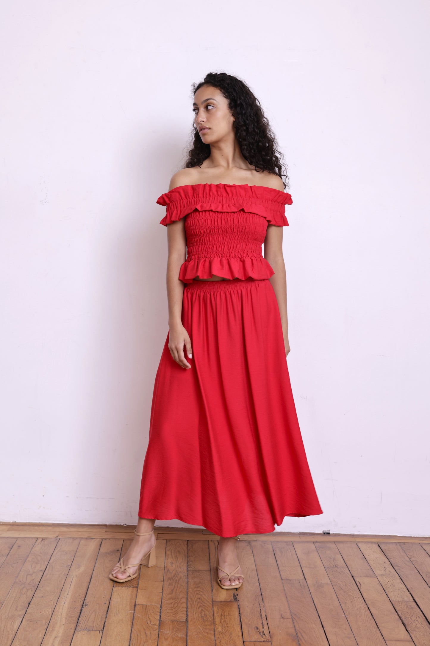 Jupe JACOB rouge