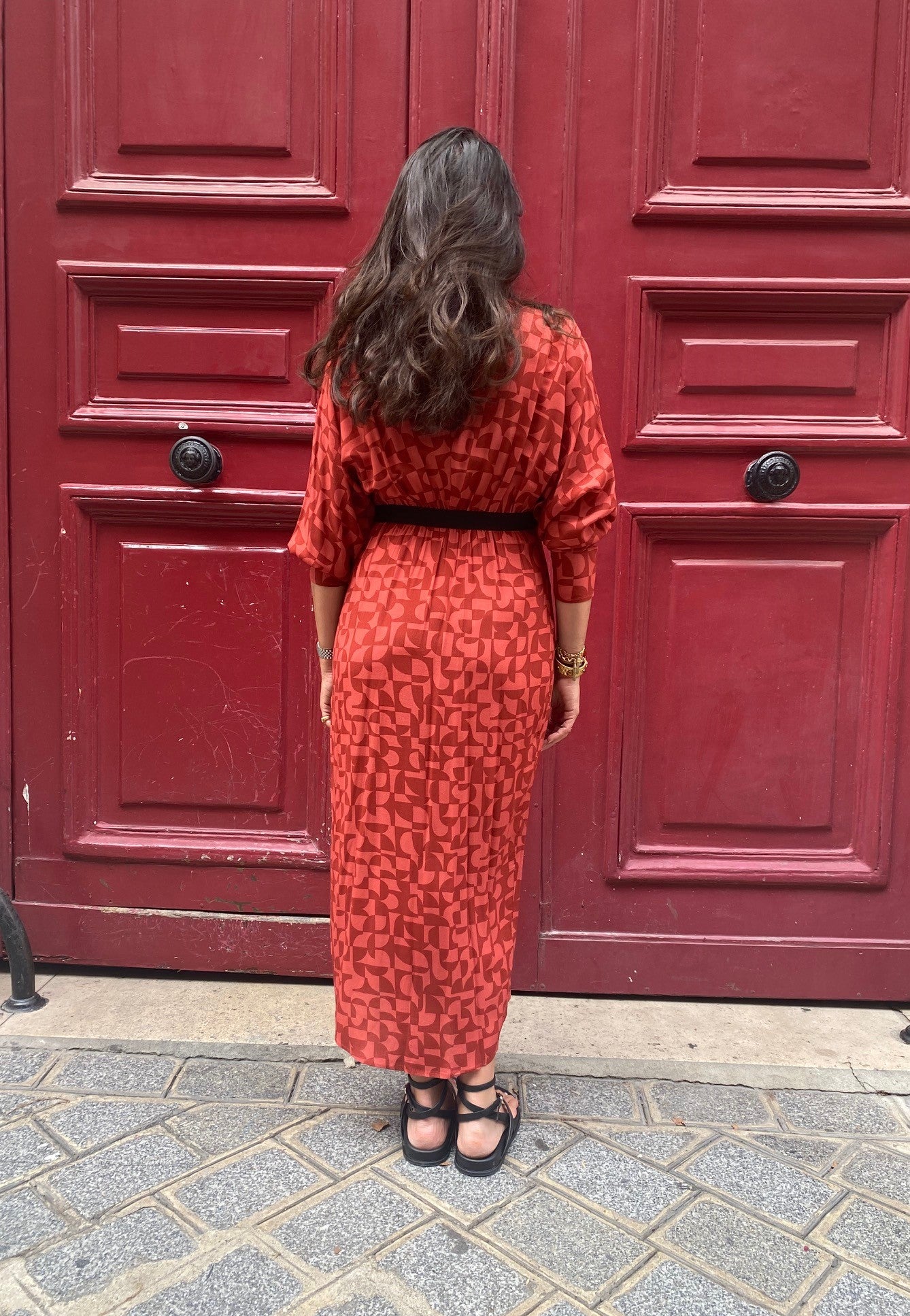 Robe ANTIBES print terra