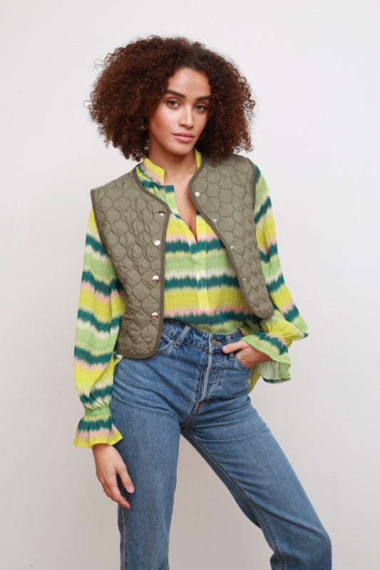 Gilet ROMA matelassé kaki