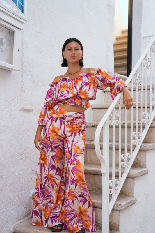 Pantalon ABBA tropique violine