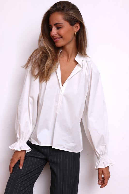 Blouse LEA blanche