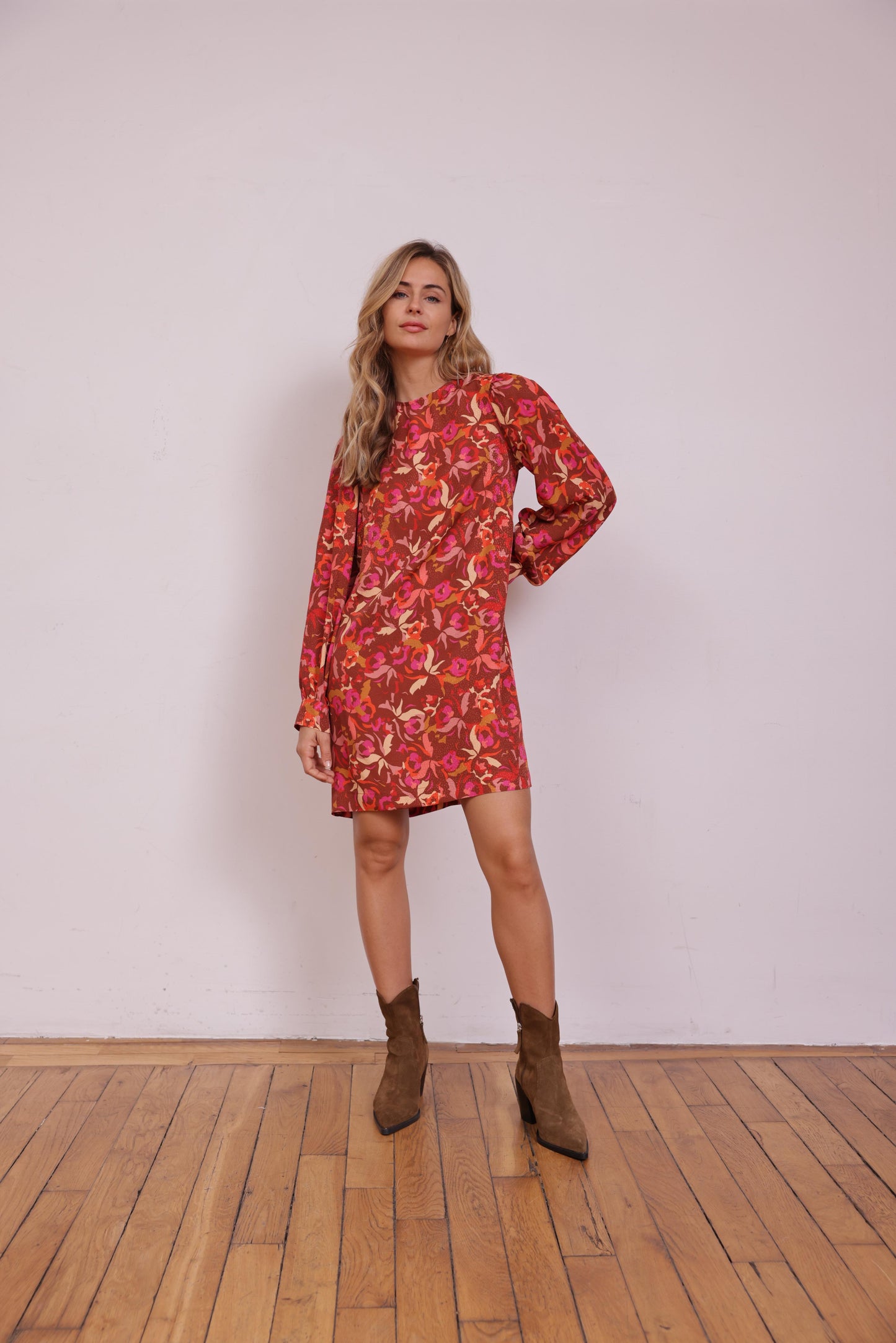 Robe HONORINE caramel