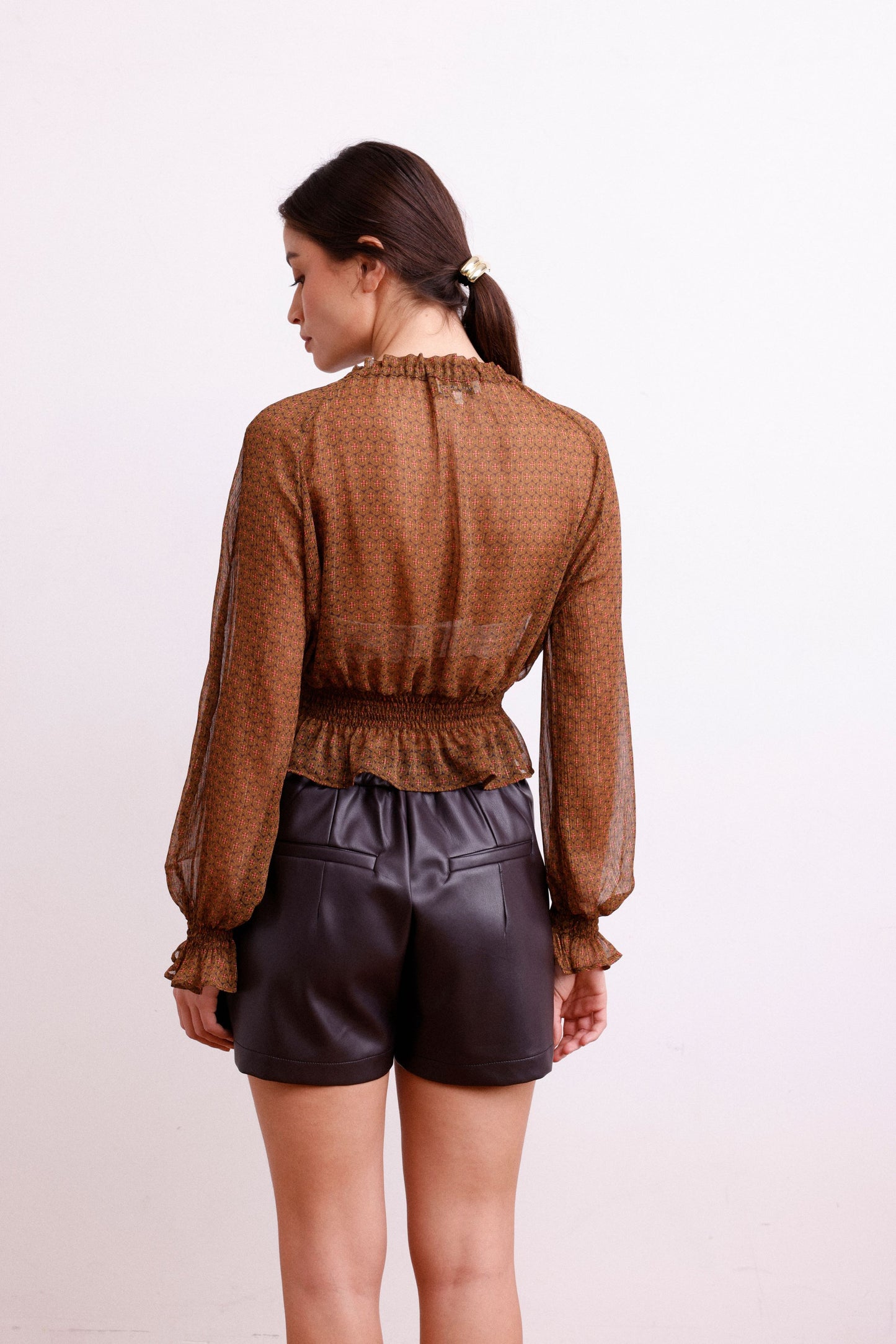 IRIS voile lurex ocre