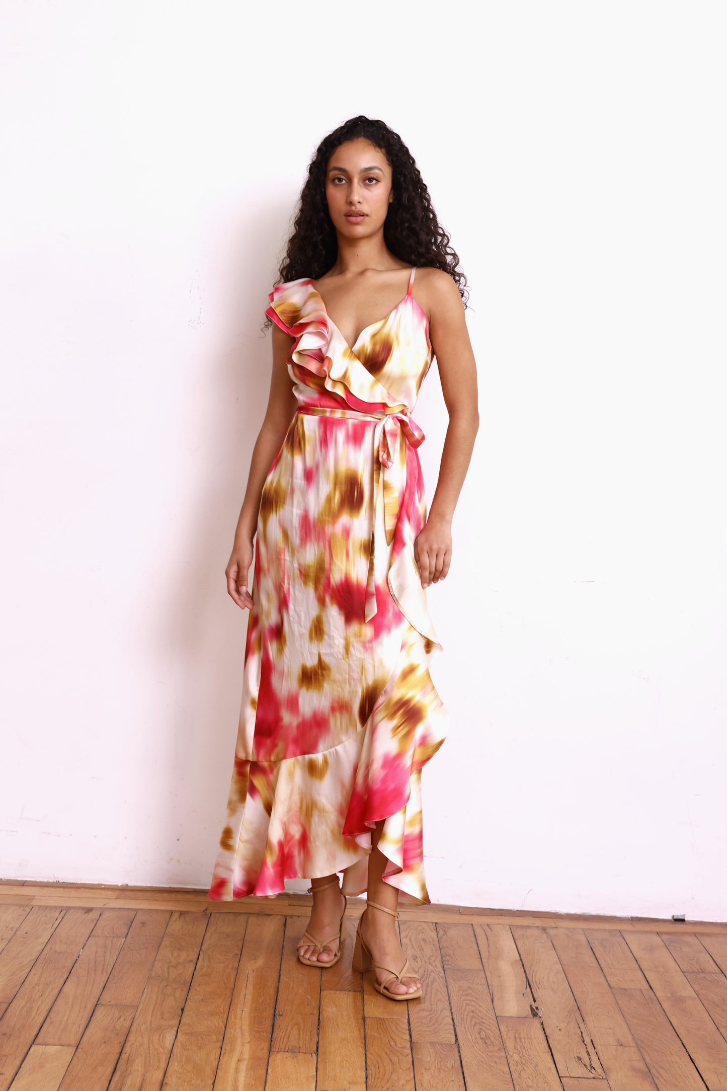 Robe GABRIELLE tie&Dye orange