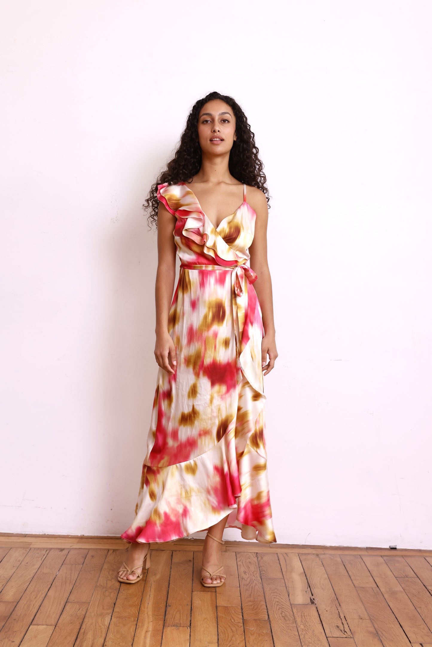 Robe GABRIELLE tie&Dye orange