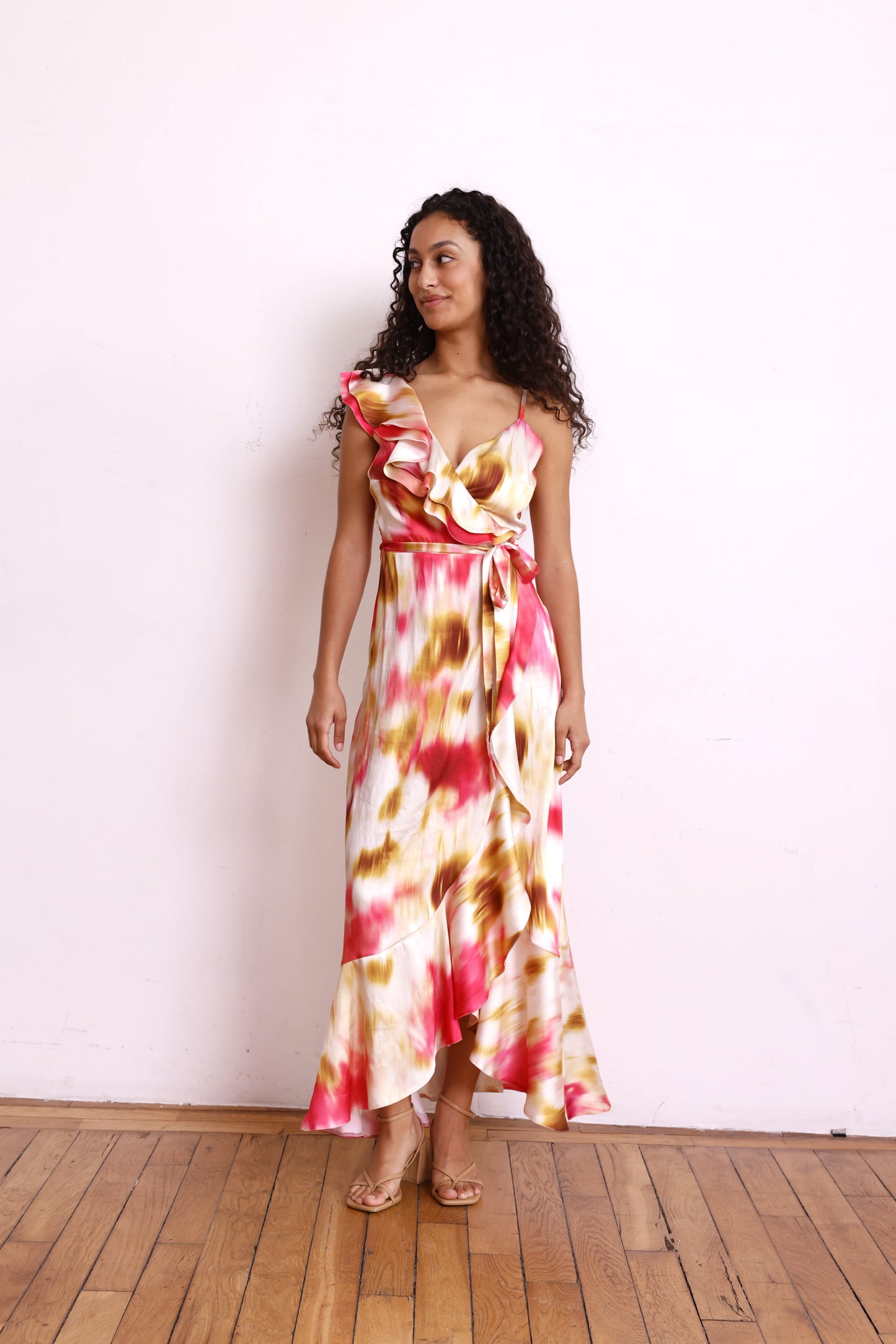 Robe GABRIELLE tie&Dye orange