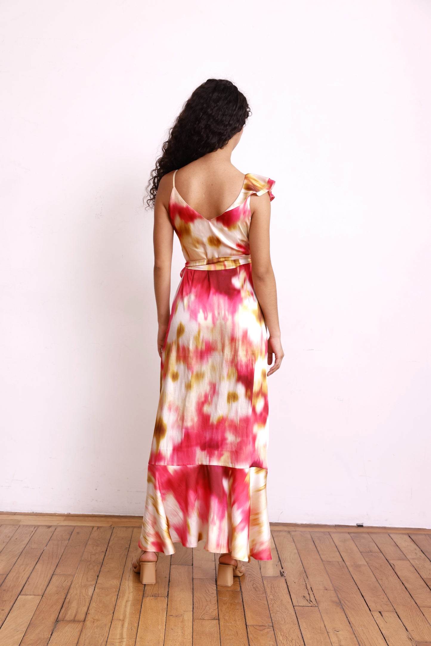Robe GABRIELLE tie&Dye orange