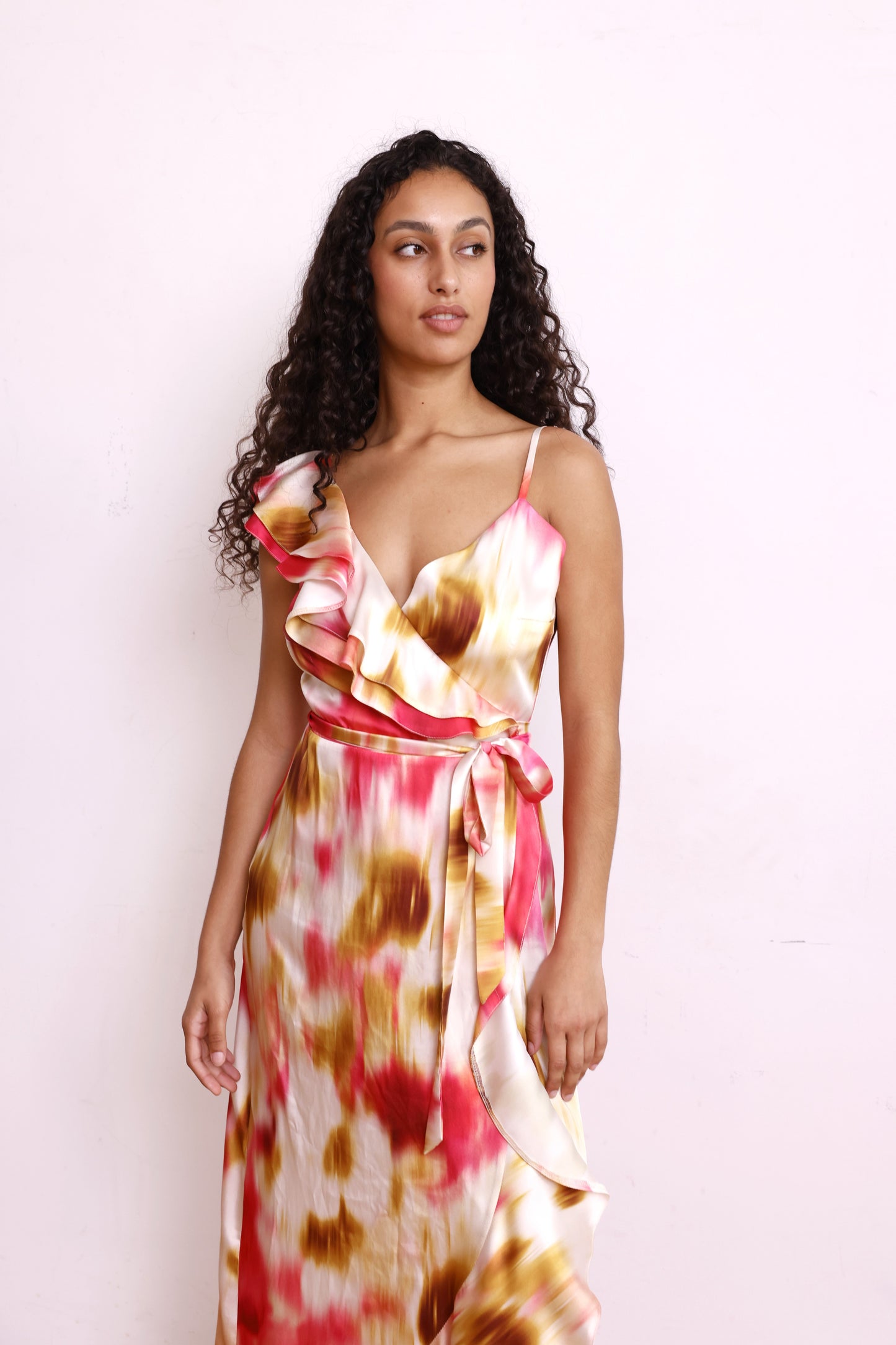 Robe GABRIELLE tie&Dye orange
