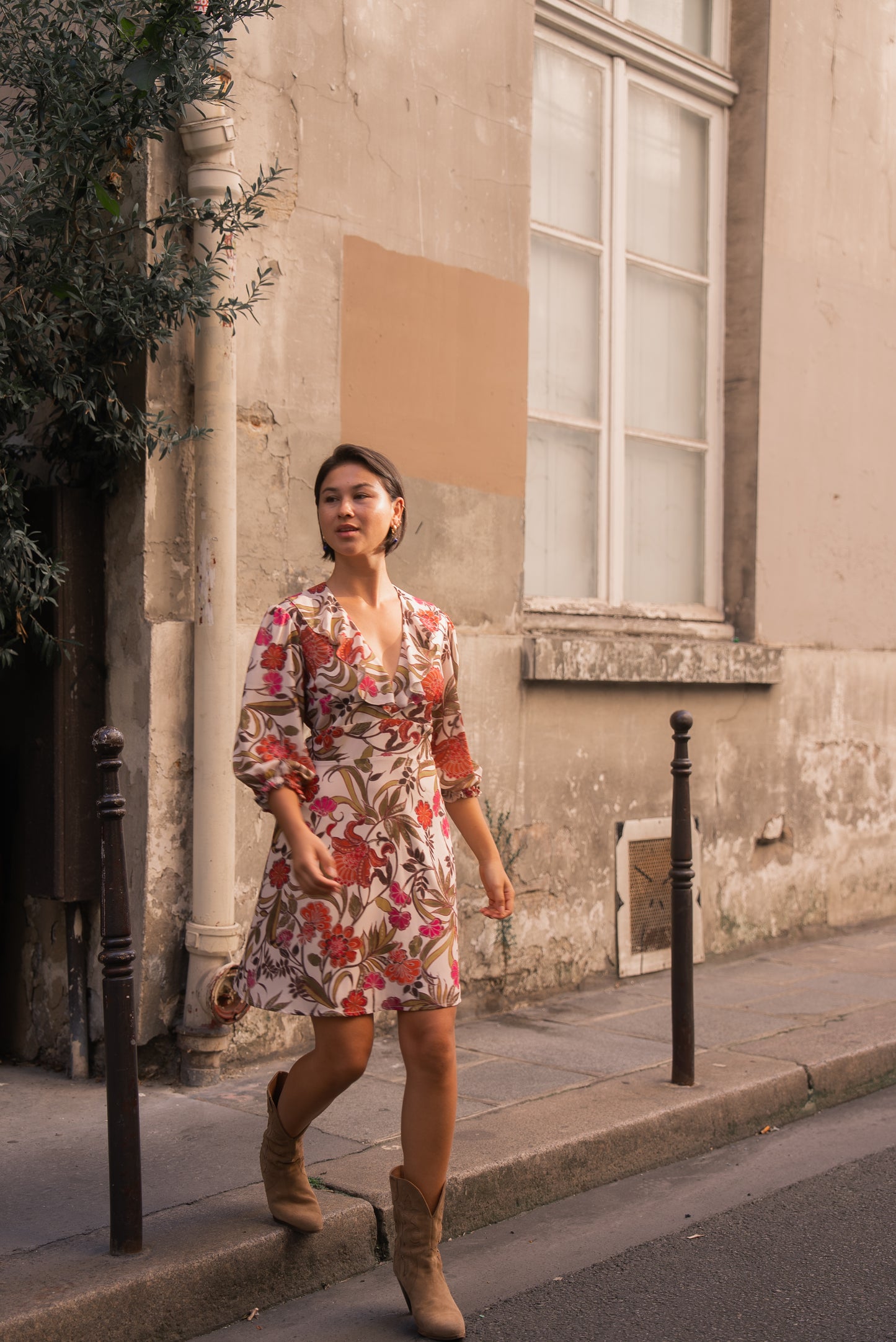 Robe PERLA floral vintage