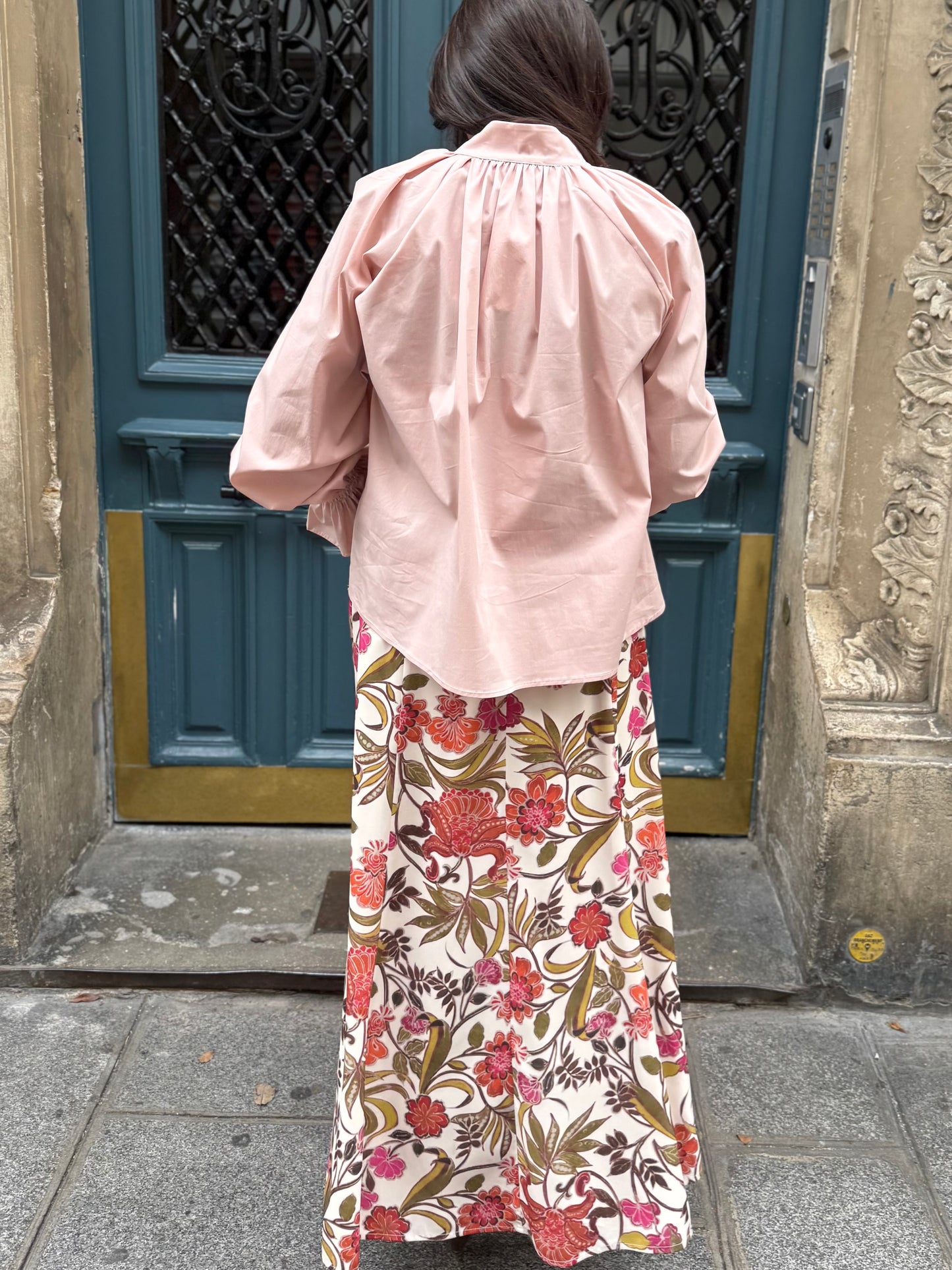 Blouse LÉA rose poudré