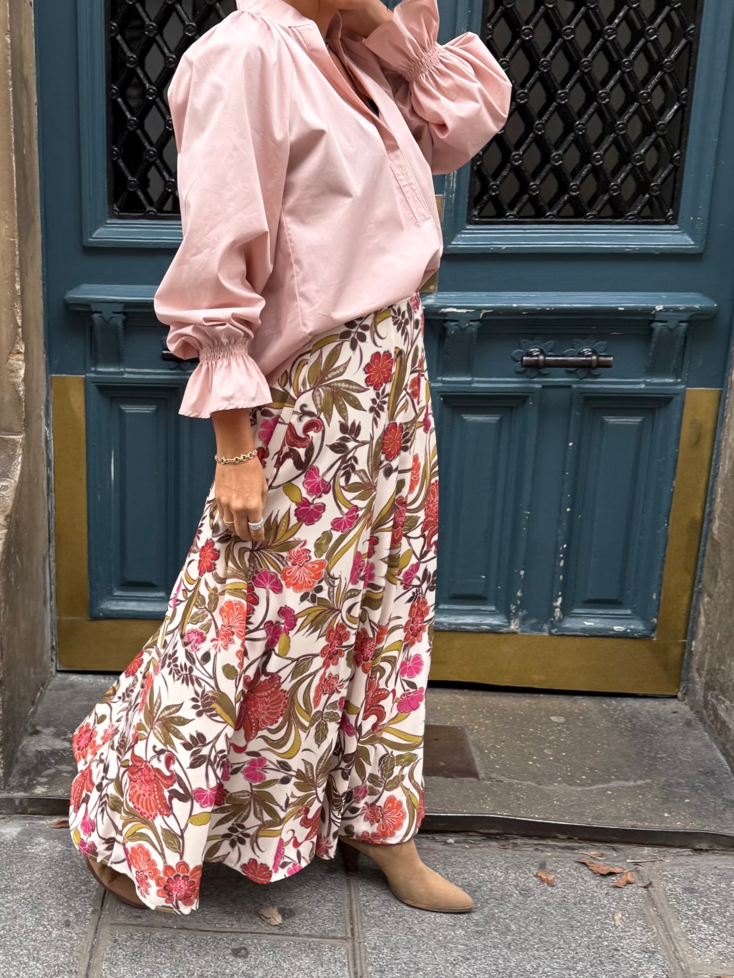 Jupe CAPUCINE fleurs vintage