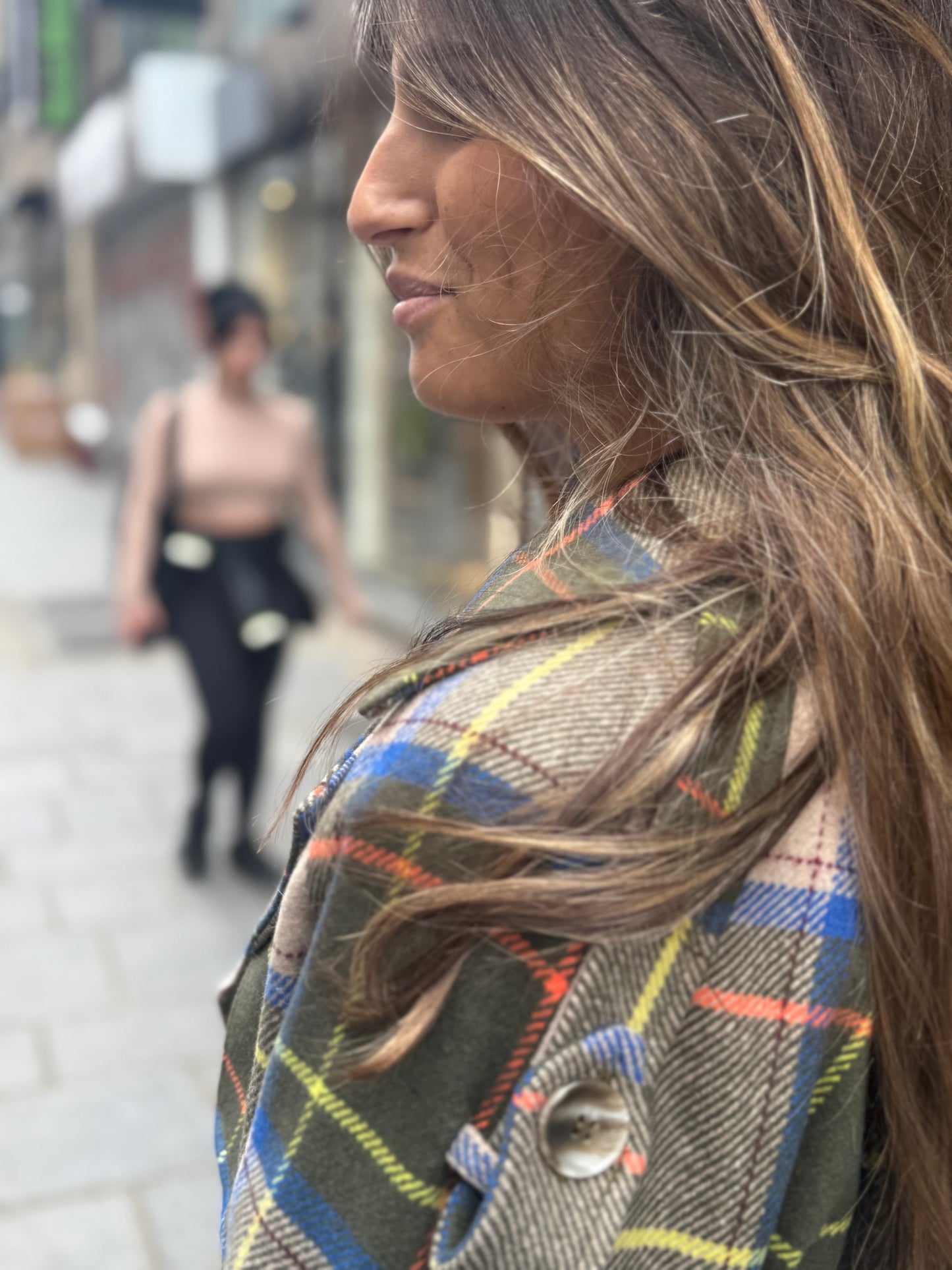 Veste Lauren Carreaux beige