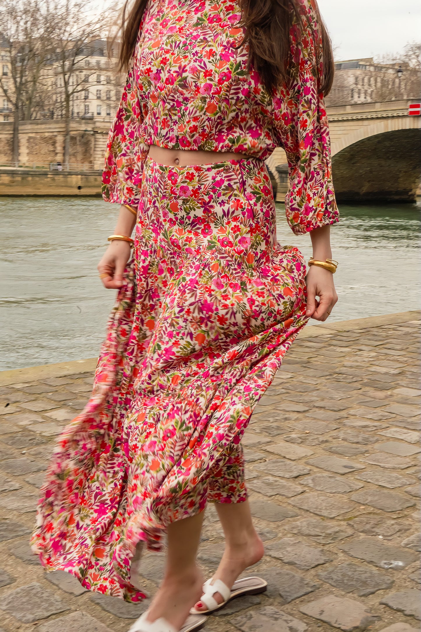 TOP AVA print fleuris
