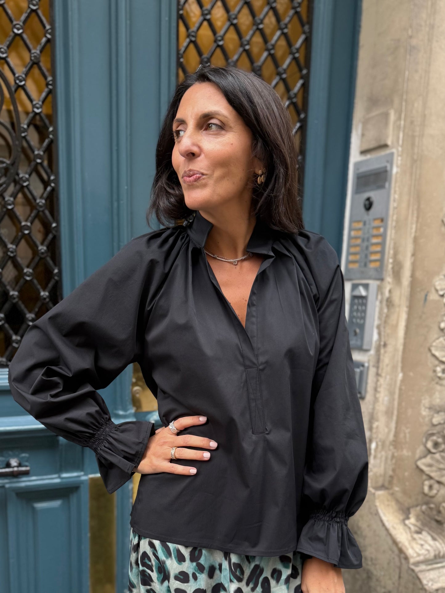 Blouse LÉA noir