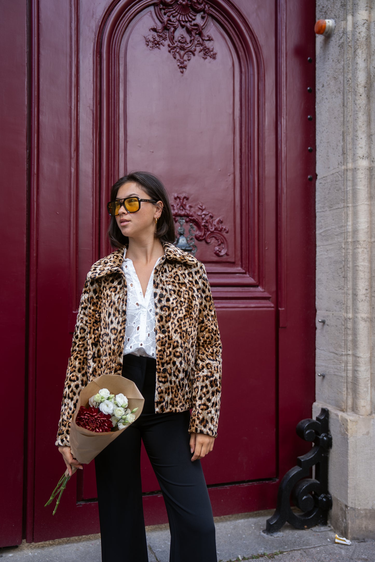 Veste PARIS imprimé léopard