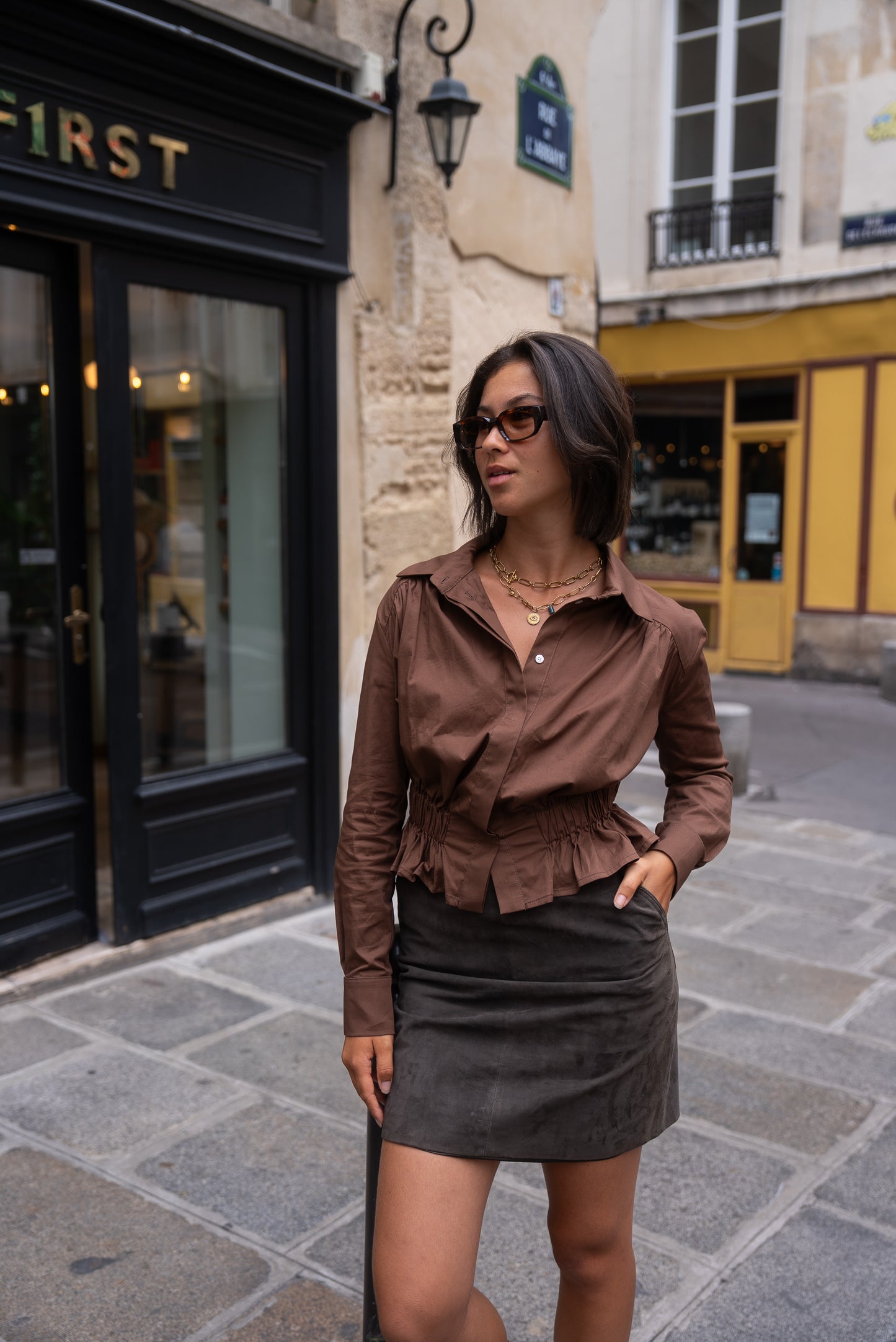 Chemise Zoé choco