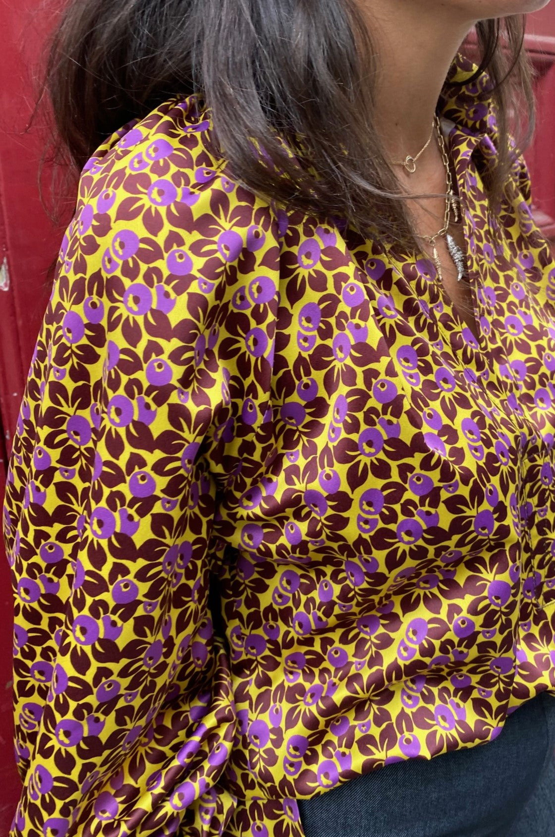 Blouse LEON print