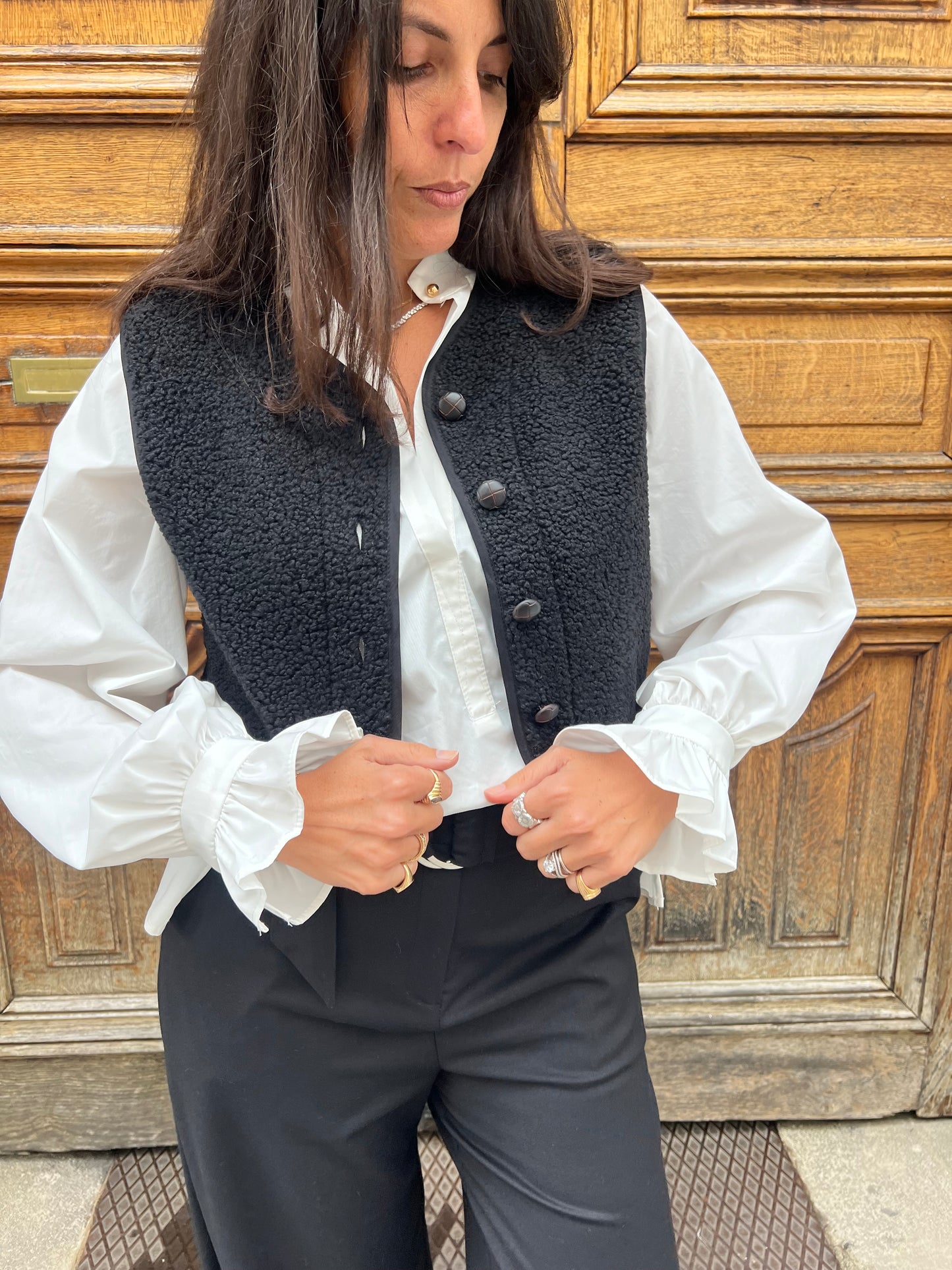 ROMA bouclette noir