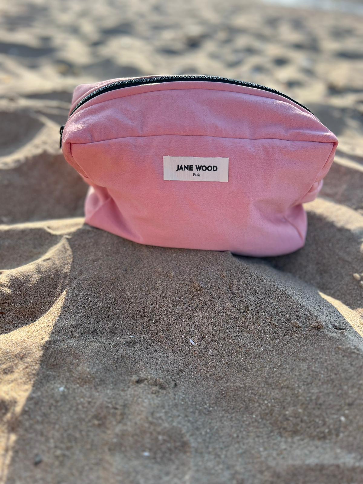 Trousse CLAUDINE rose poudré